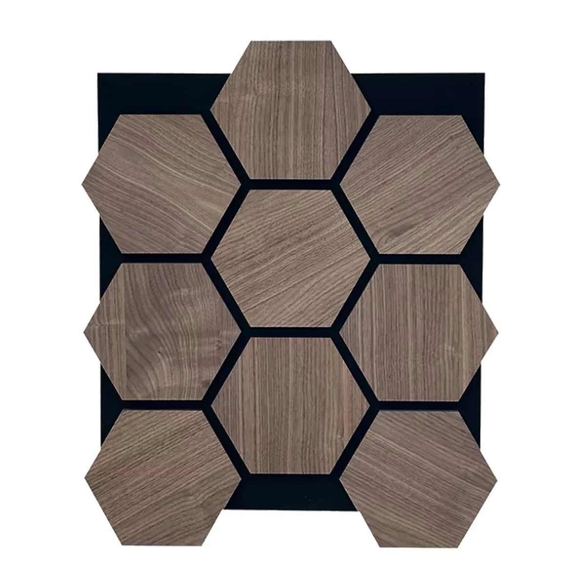 Smoke Oak Acoustic Hexagonal Panel